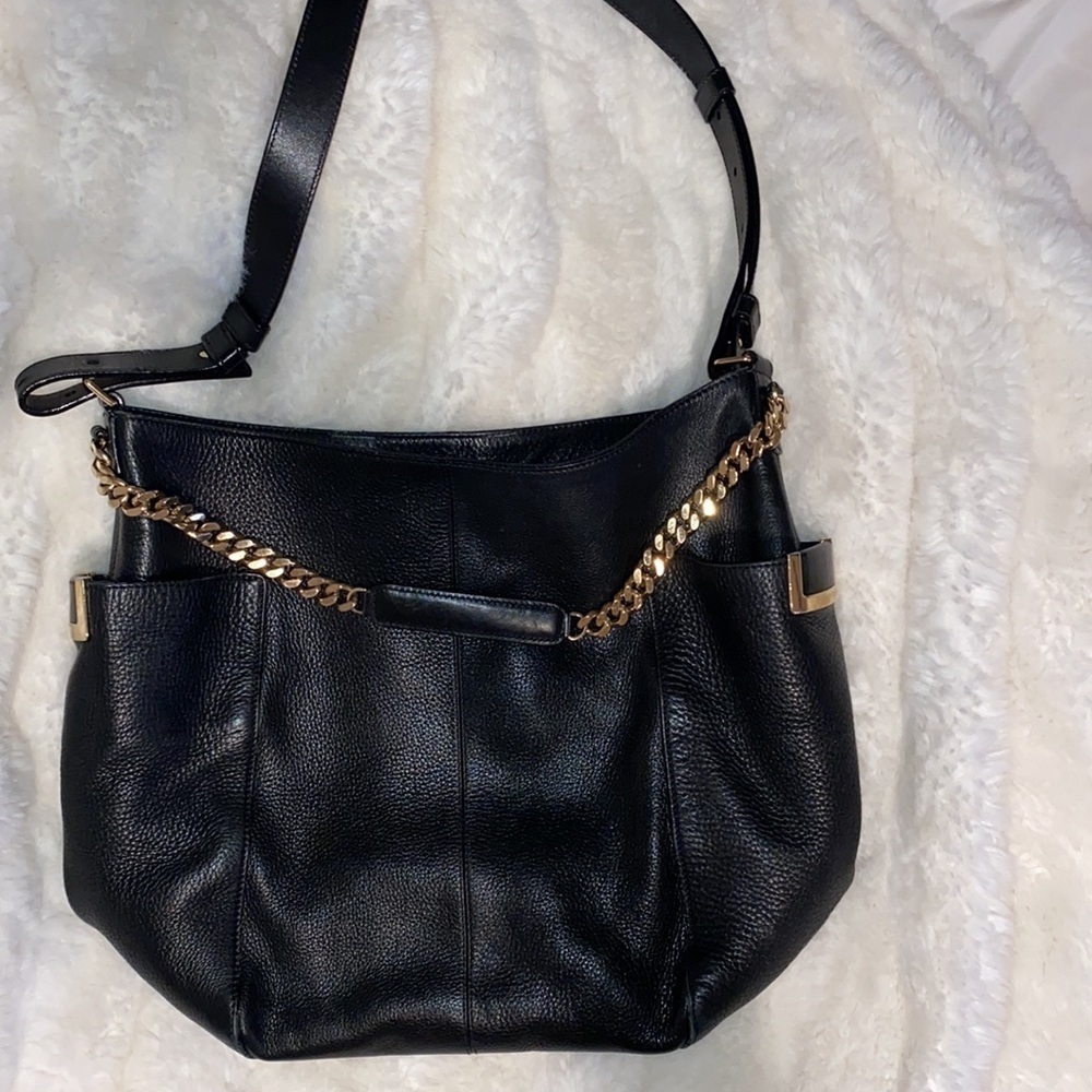Jimmy Choo black leather bag